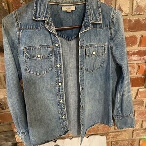 J. Crew Blue Denim Shirt